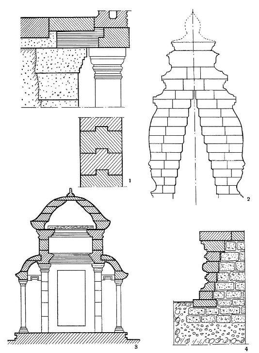 Конструктивные схемы кхмерских сооружений