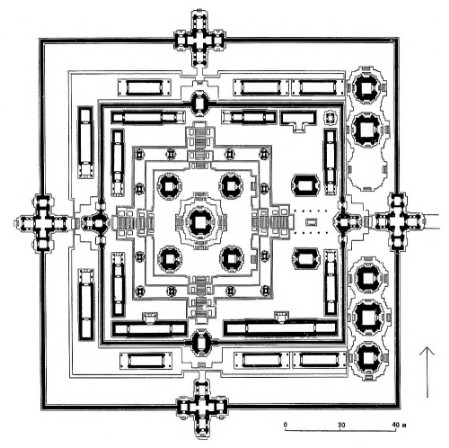 Ангкор. Пре Руп, 961 г. План